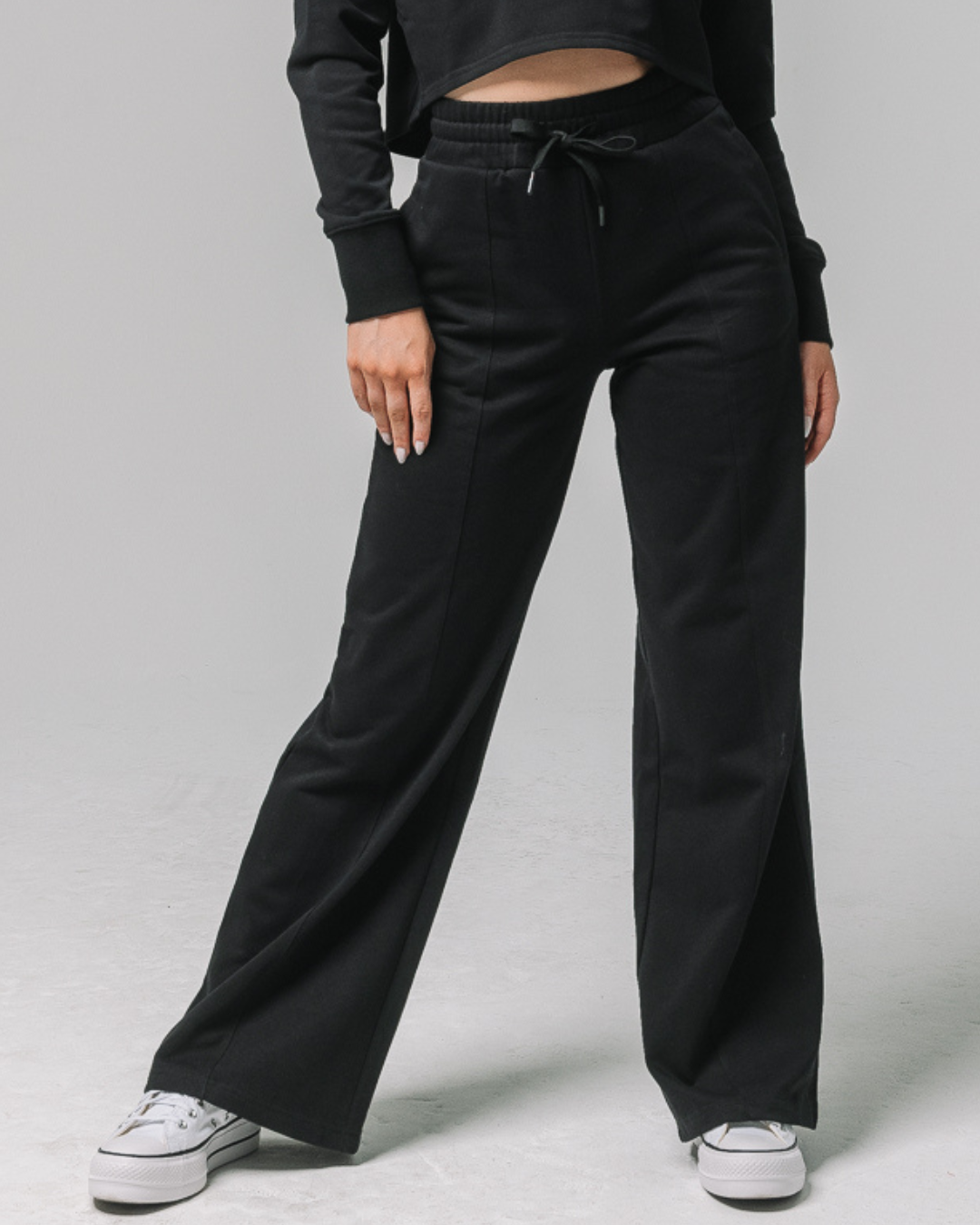 French Terry Wide Leg Lounge Pant