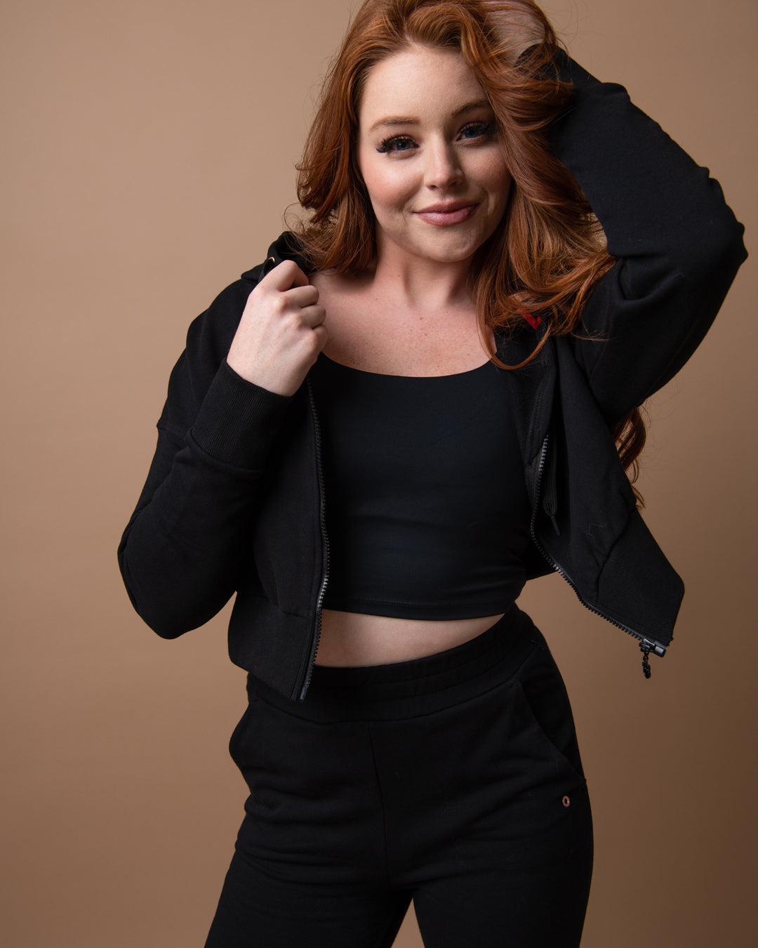 Reign Zip Crop Hoodie